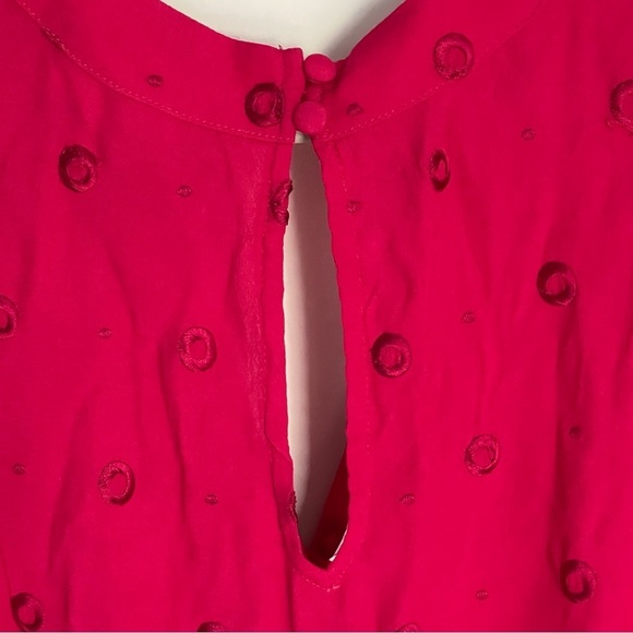 Anthro Ett:Twa Greenbrier Embroidered Romper Pink 29227 - Picture 9 of 15